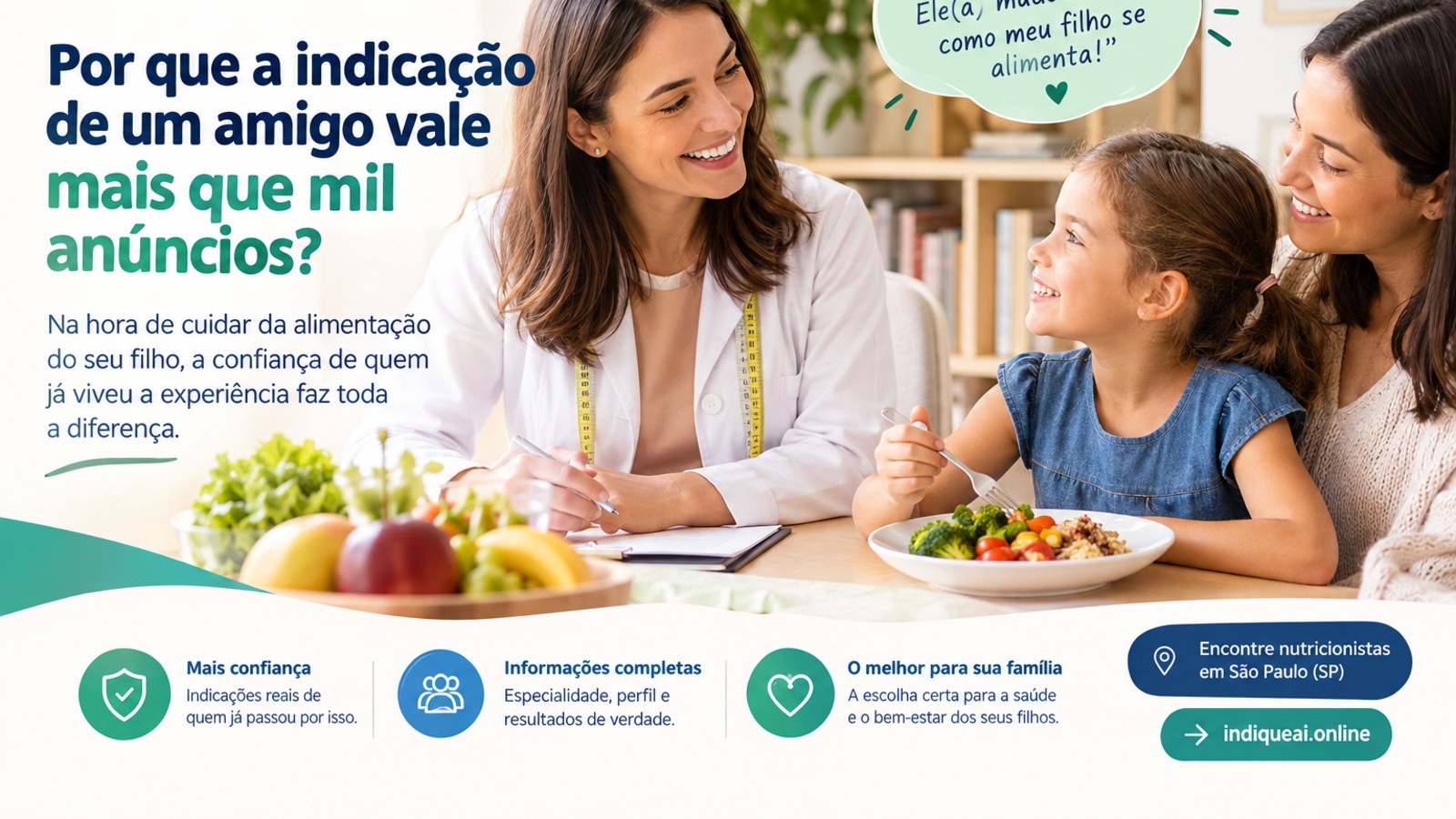 Como Escolher um Nutricionista em São Paulo: O Poder da Indicação