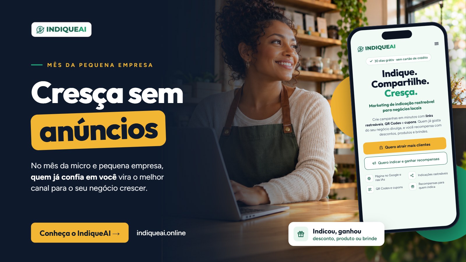 Mês da Pequena Empresa: Como Crescer Sem Anúncios em 2026